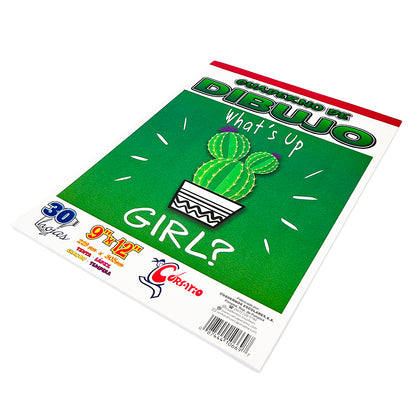 Libreta de Dibujo Corsario de 60 Páginas 9" x 12" - Surtido