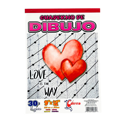 Libreta de Dibujo Corsario de 60 Páginas 9" x 12" - Surtido