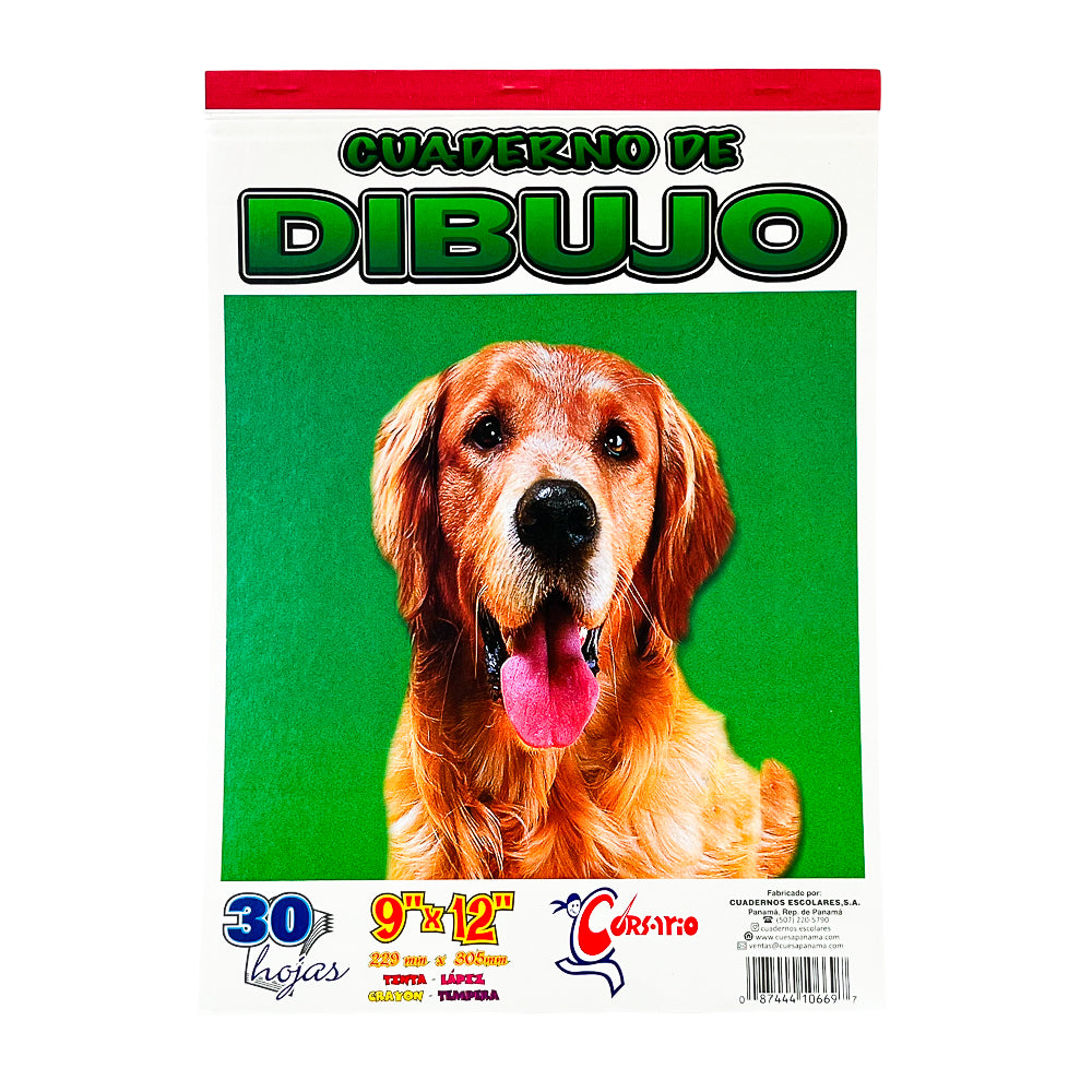 Libreta de Dibujo Corsario de 60 Páginas 9" x 12" - Surtido