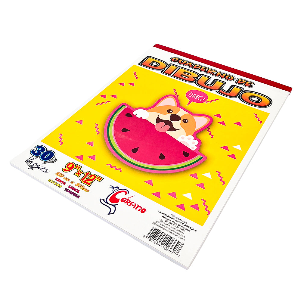 Libreta de Dibujo Corsario de 60 Páginas 9" x 12" - Surtido