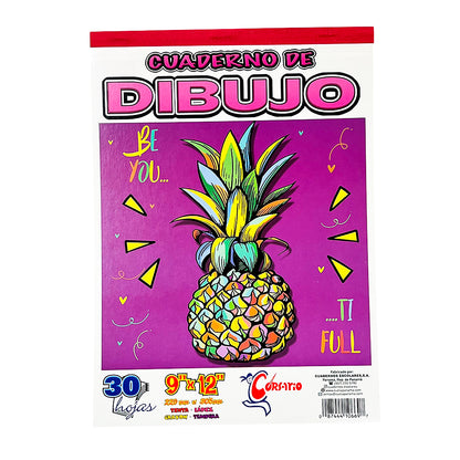 Libreta de Dibujo Corsario de 60 Páginas 9" x 12" - Surtido