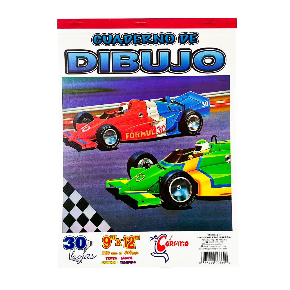 Libreta de Dibujo Corsario de 60 Páginas 9" x 12" - Surtido