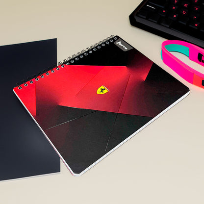 Libreta Con Espiral Doble Norma Ferrari - Raya Ancha / 3 Materias / Surtido