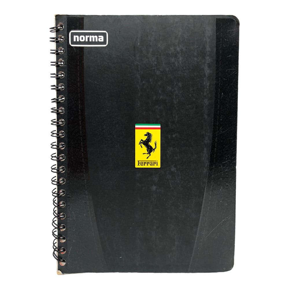 Libreta Con Espiral Doble Norma Ferrari Raya Ancha de 160 Páginas