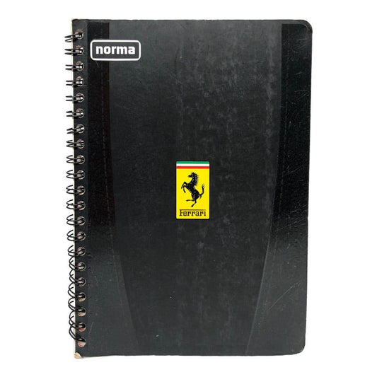Libreta Con Espiral Doble Norma Ferrari Raya Ancha de 160 Páginas