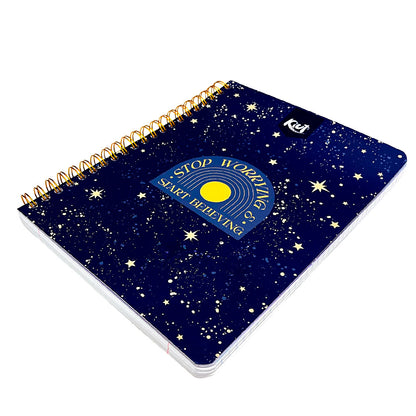 Libreta Con Espiral Doble Norma Kiut / Raya Ancha / 5 Materias / 360 Páginas / Surtido