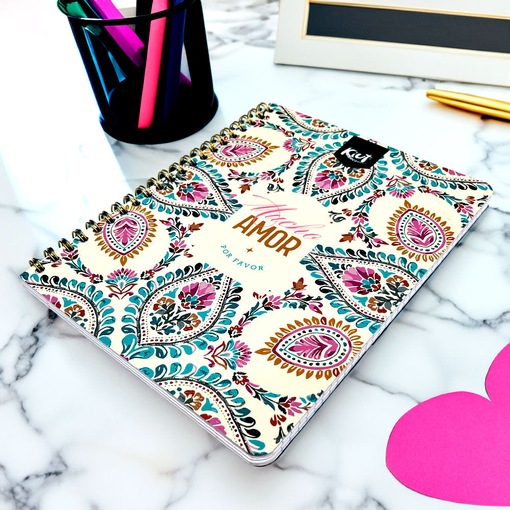 Libreta Grande Norma Kiut Raya Anchac/ 3 Materias / Espiral Doble / Surtido
