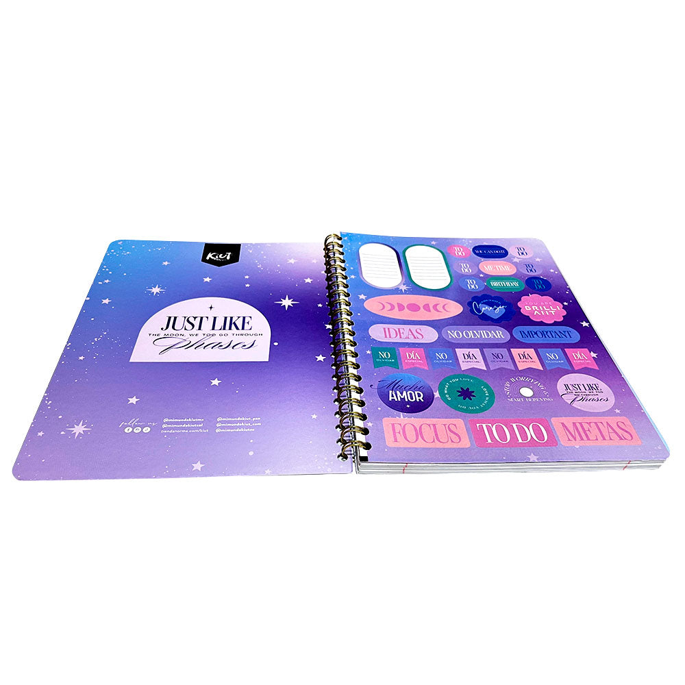 Libreta Grande Norma Kiut Raya Anchac/ 3 Materias / Espiral Doble / Surtido