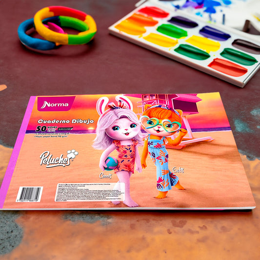 Libreta de Dibujos Norma Peluches 8.5" x 13" - Surtido