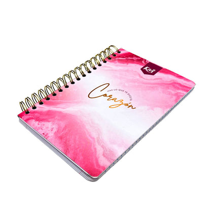 Libreta Mediana Norma Kiut / Raya Ancha / 5 Materias / Espiral Doble / Surtido