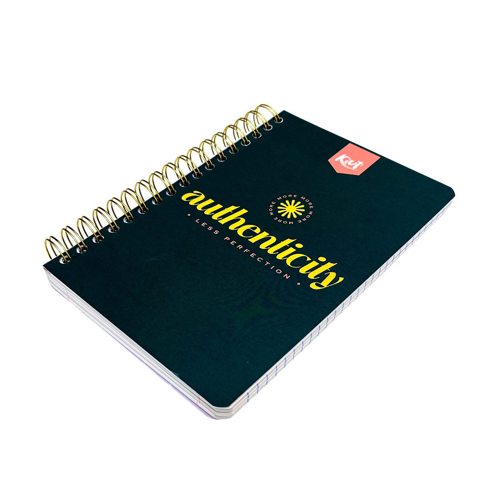 Libreta Mediana Norma Kiut / Raya Ancha / 5 Materias / Espiral Doble / Surtido