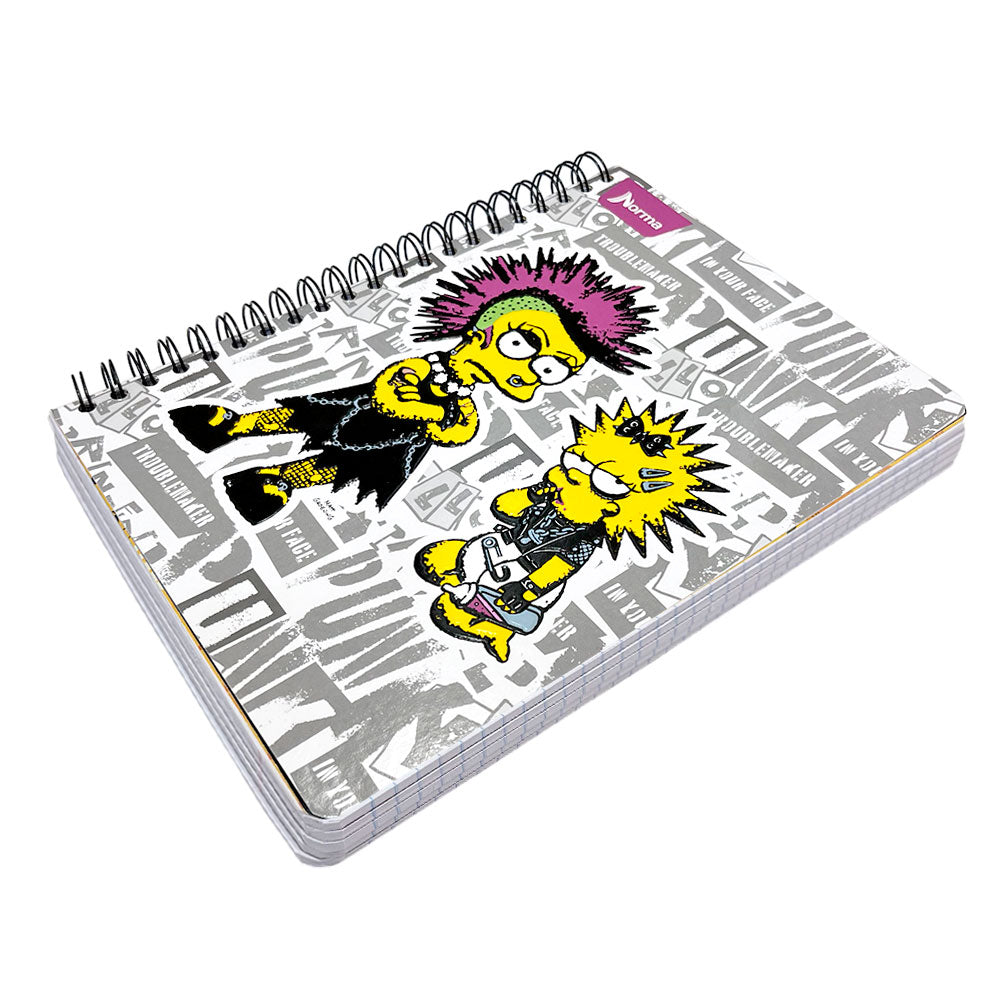 Libreta Grande Con Espiral Doble Norma Simpson / 5 Materias / Surtido