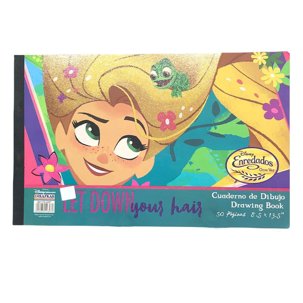 Libreta de Dibujo Disney Enredados 8.5" x 13.5" 50 Hojas
