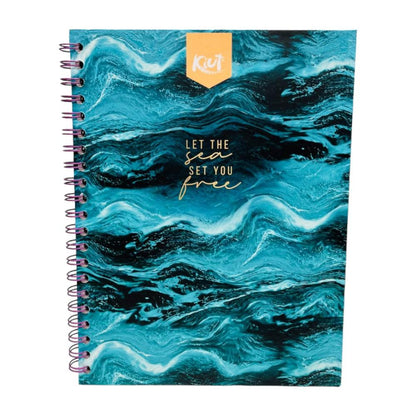 Libreta Con Espiral Doble Norma Kiut 1 Materia de 160 Páginas Cuadriculadas - Surtido