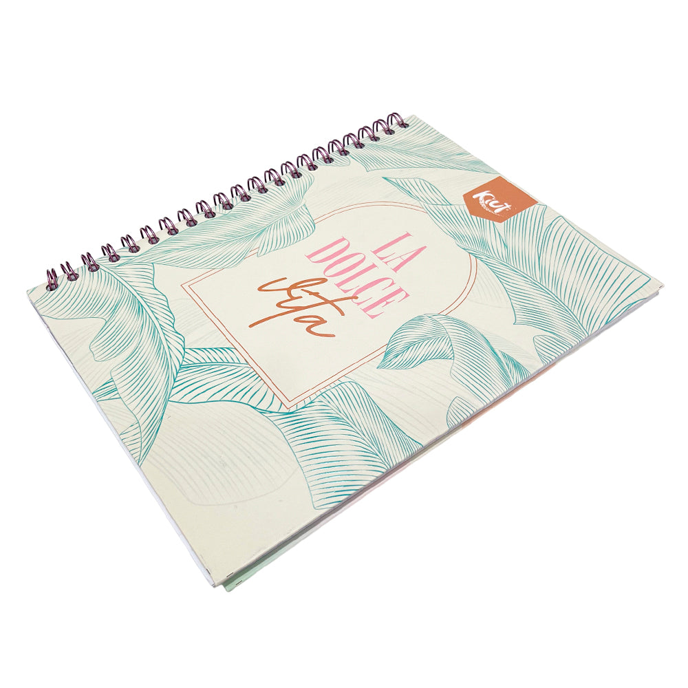 Libreta Con Espiral Doble Norma Kiut / 1 Materia / 160 Páginas / Cuadriculadas - Surtido
