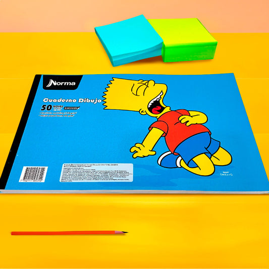 Libreta de Dibujo Norma 50 Hojas 8.5" x 13" - Surtido
