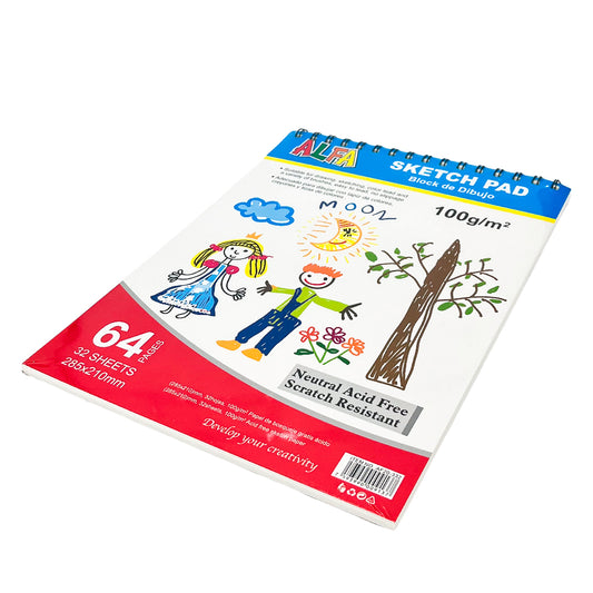 Block de Dibujo Alpha 64 Paginas