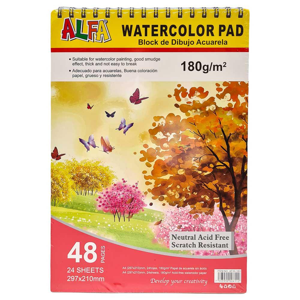 Block de Dibujo Alfa Acuarela 48 Páginas