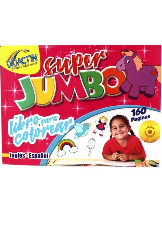 Libro Para Colorear Didactin Super Jumbo 160 Páginas