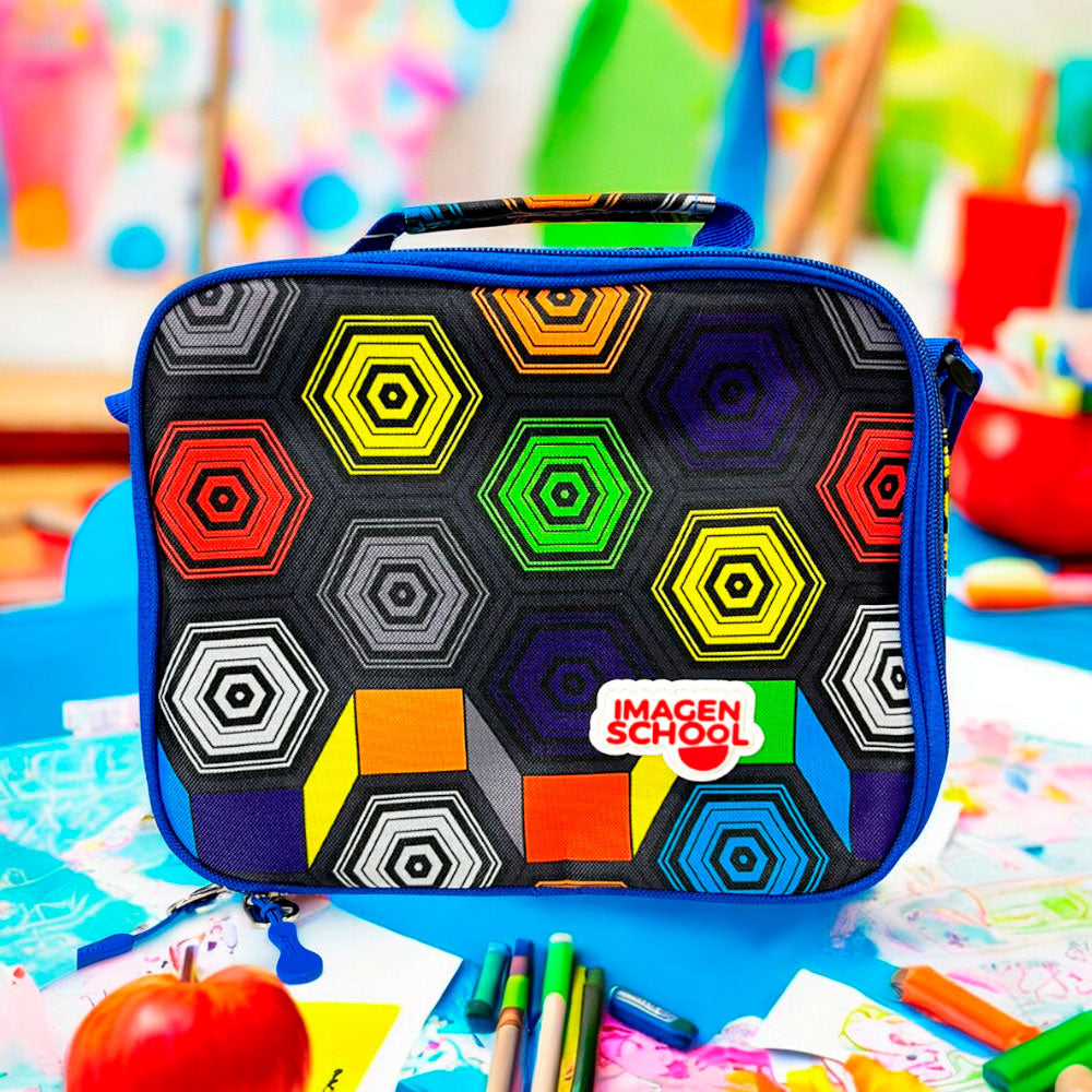 Lonchera Imagen School Para Niño / Estampado Geométrico / Surtida