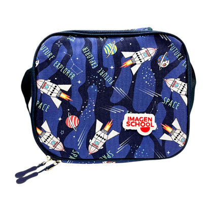 Lonchera Imagen School Para Niño / Estampado Espacial / Surtida