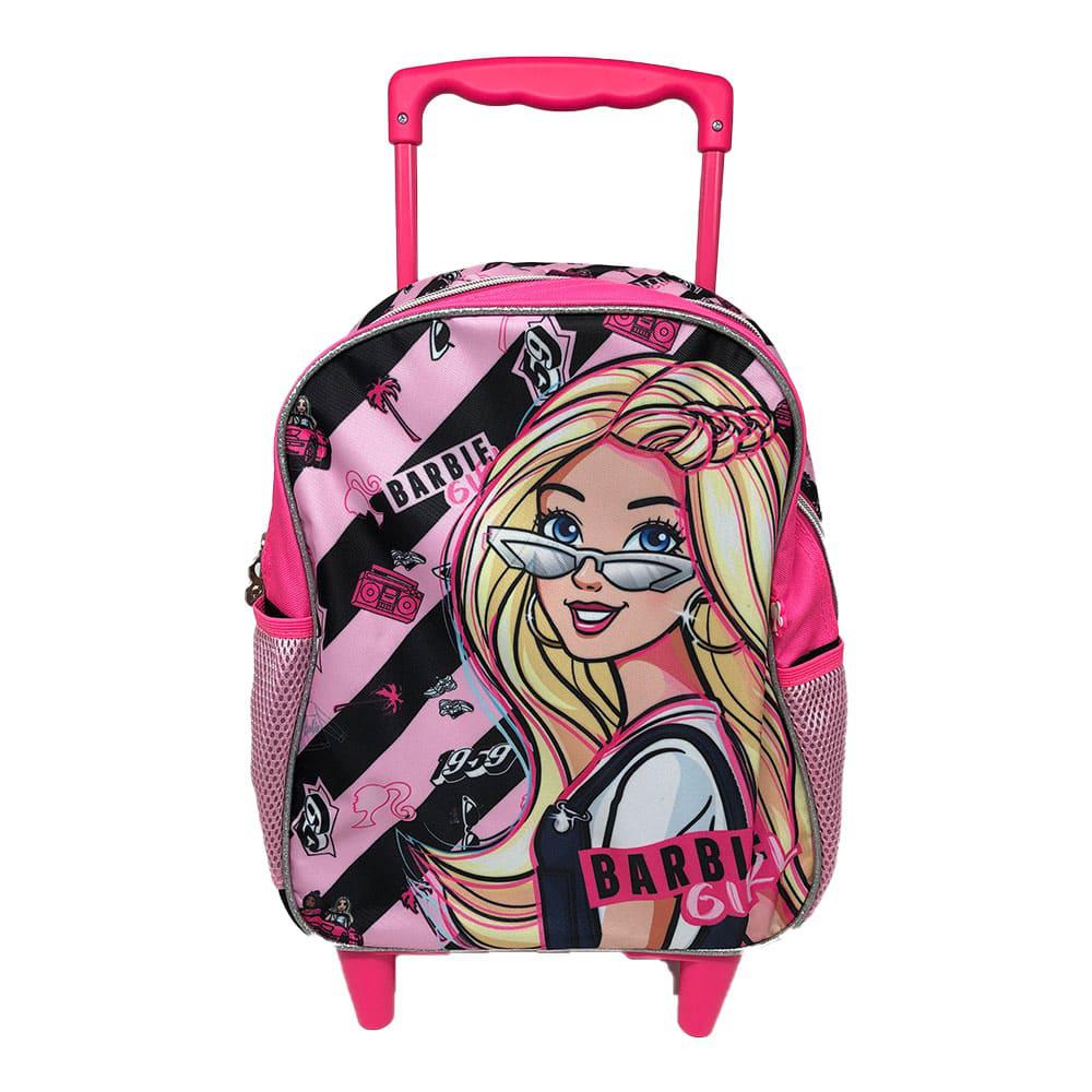 Mochila 14" C/Ruedas Barbie Girl