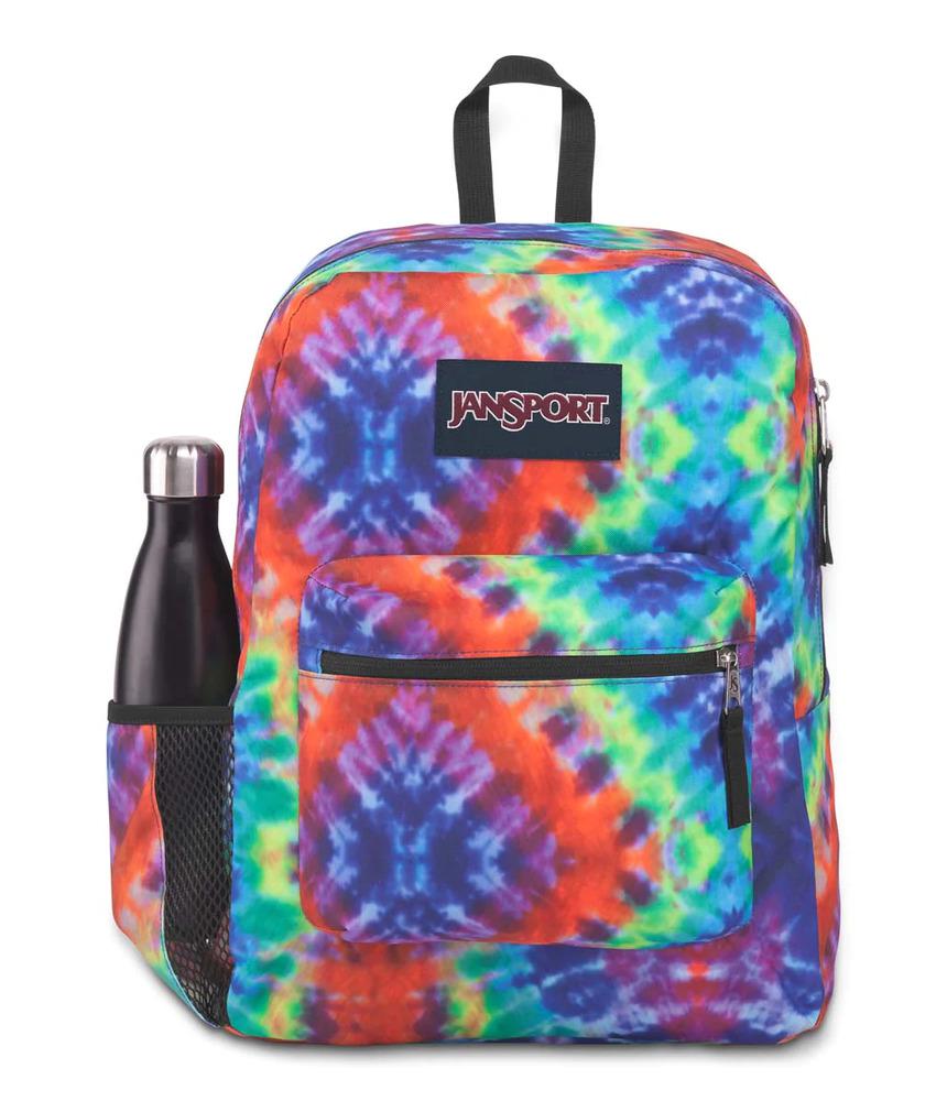 Mochila Jansport Cross Town Red Multi Hippie Days