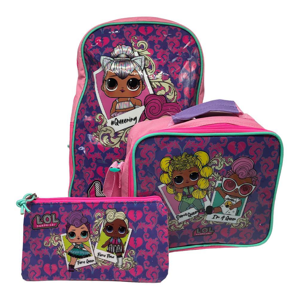 Set de Mochila Con Accesorios Lol Surprise 3 Piezas