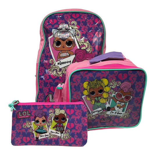 Set de Mochila Con Accesorios Lol Surprise 3 Piezas