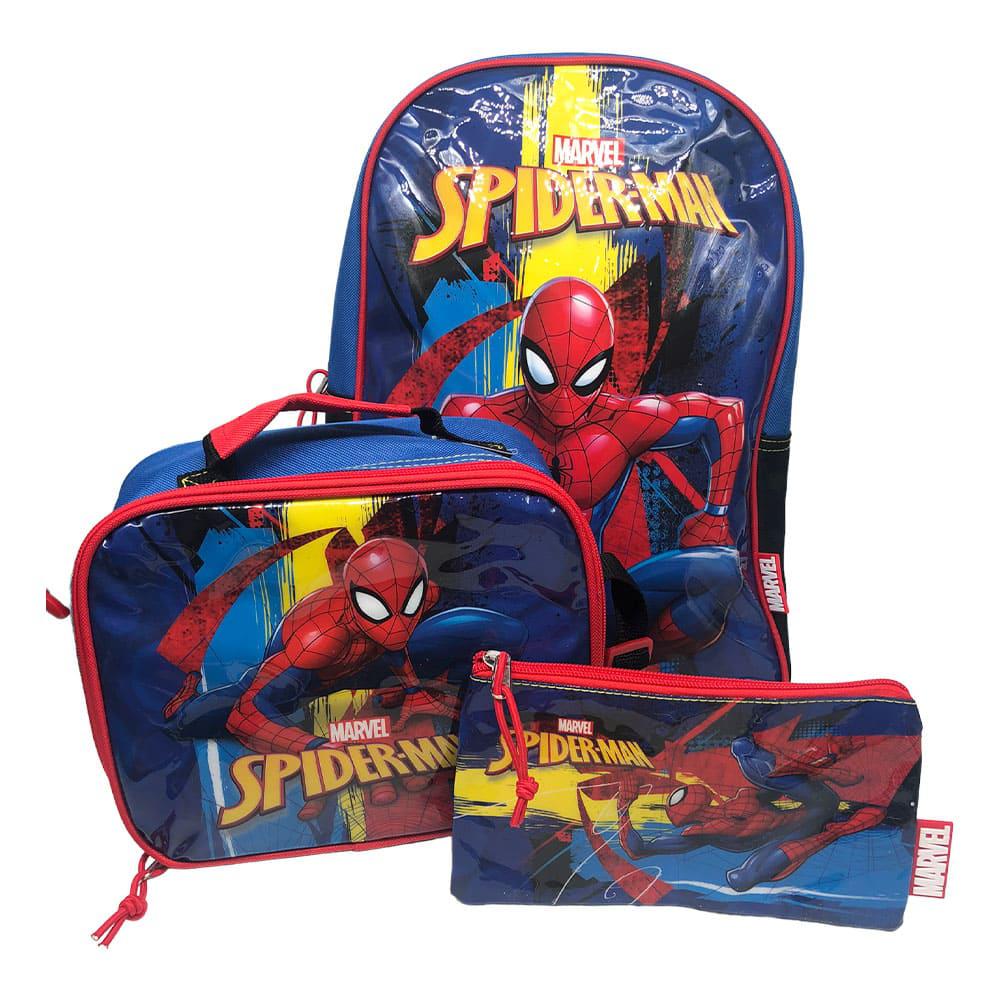 Set de Mochila Con Accesorios Spiderman 3 Piezas
