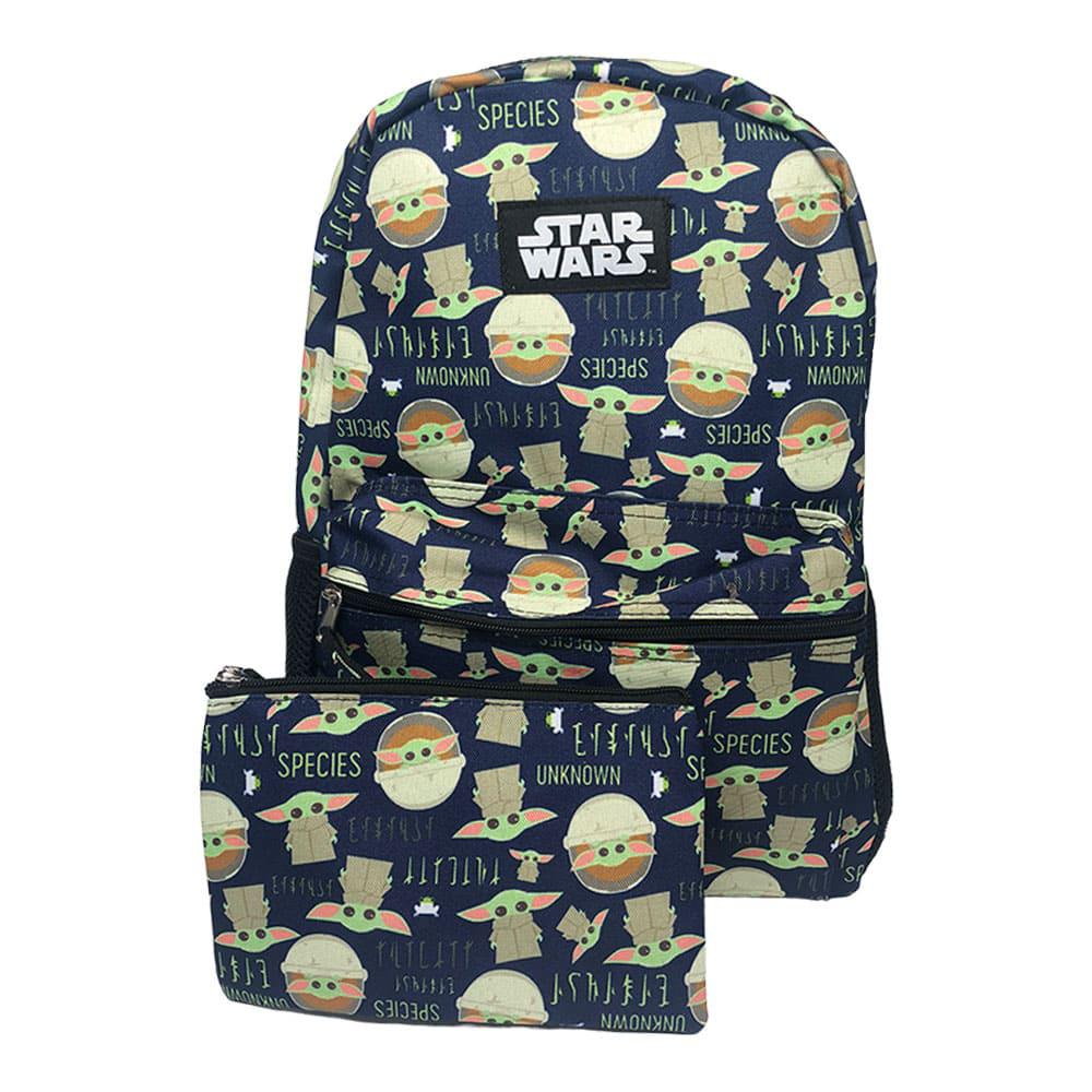 Set de Mochila Con Cartuchera Star Wars Grogu 2 Piezas