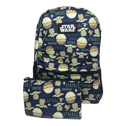 Set de Mochila Con Cartuchera Star Wars Grogu 2 Piezas