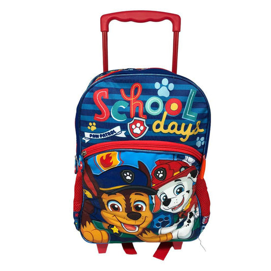 Mochila Con Ruedas Paw Patrol School Day de 14"
