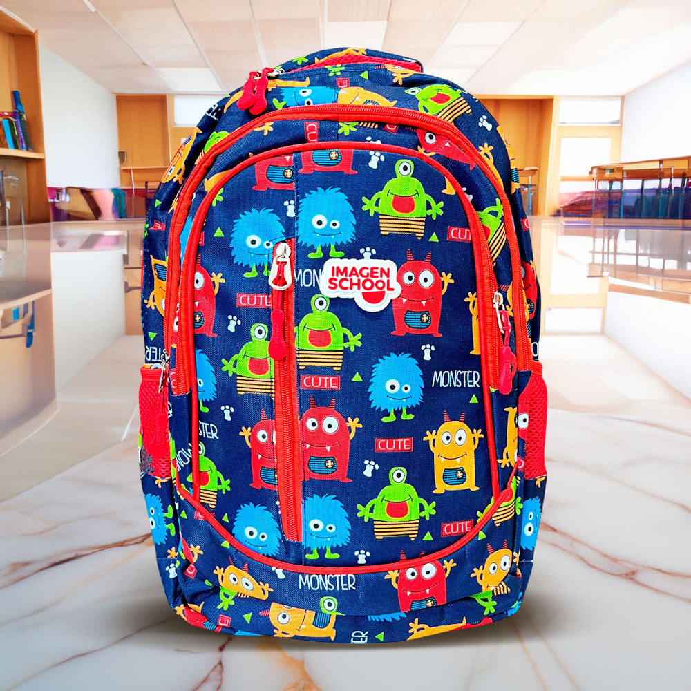 Mochila Imagen School Para Niño / Con Estampado Espacial / Surtida