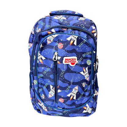 Mochila Imagen School Para Niño / Con Estampado Espacial / Surtida