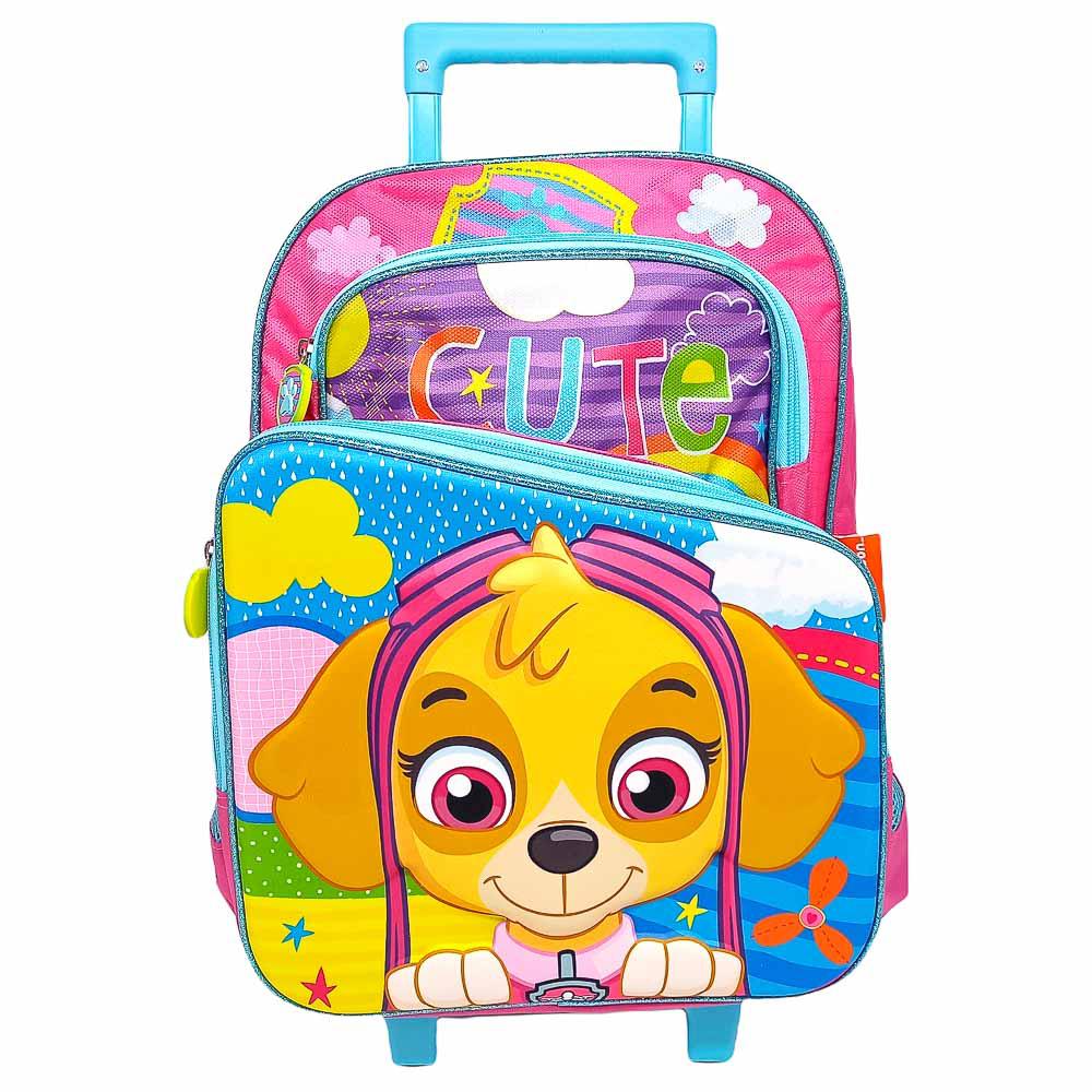 Mochila Con Ruedas Paw Patrol 3D 16"