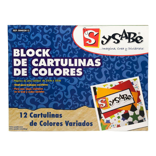 Cartulina Sysabe 12 Colores - Surtido