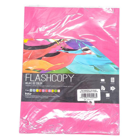 Hojas de Colores Flashcopy Irasa 8.5" x 11"