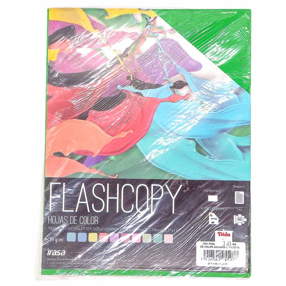 Hojas de Colores Flashcopy Irasa 8.5" x 11"