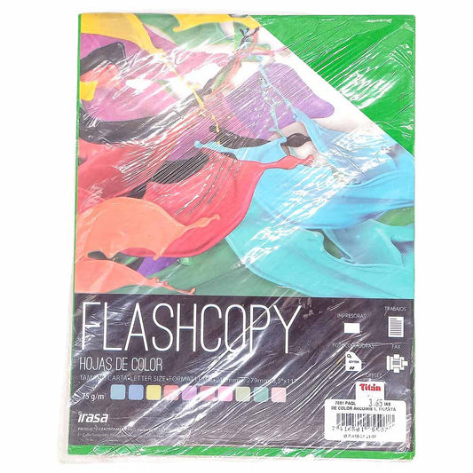 Hojas de Colores Flashcopy Irasa 8.5" x 11"