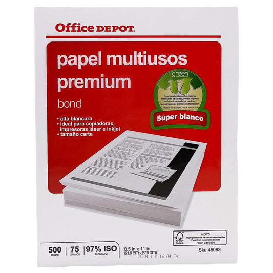 Resma de Papel 8.5 x 11 500 hojas
