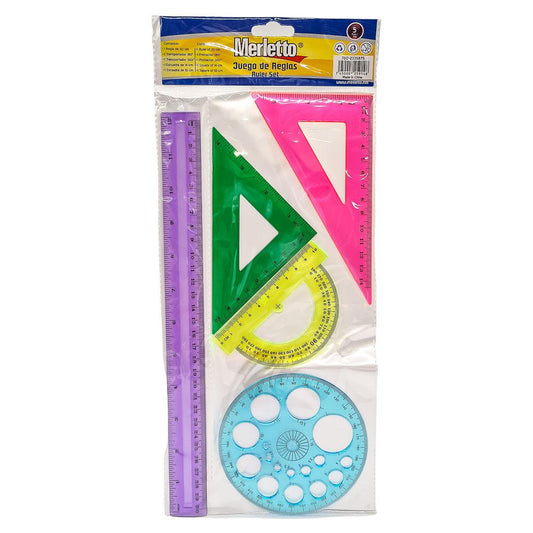 Juego de Reglas Merletto 5 Piezas