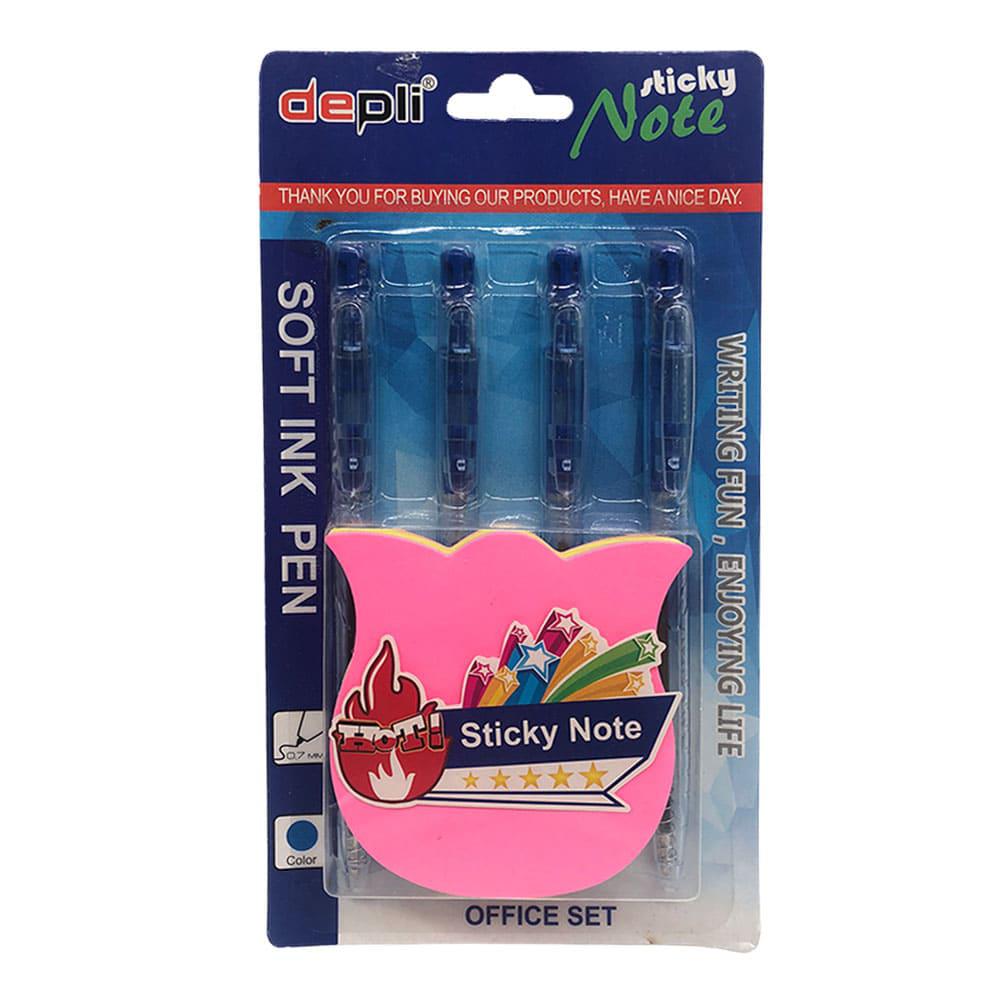 Set de Bolígrafos Imagen School Con Bloc de Notas - Surtido