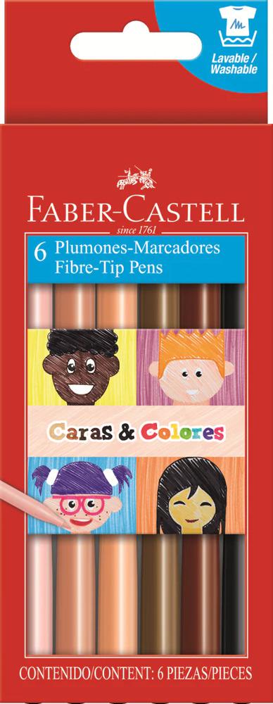 Marcadores Faber Castell 6 Colores