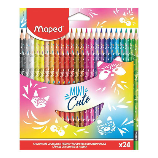 Lápices Colores Maped X24 Mini Cute