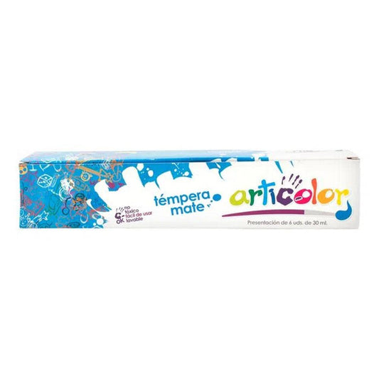 Tempera Mate 6 Colores Resistol