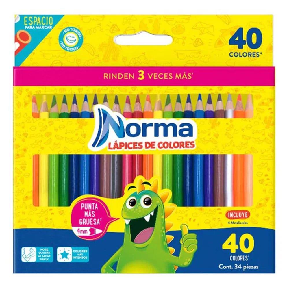 Lápices Colores X 40 Norma