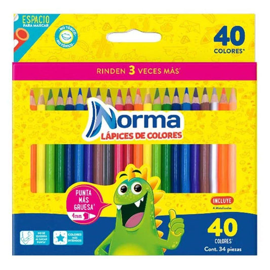 Lápices Colores X 40 Norma