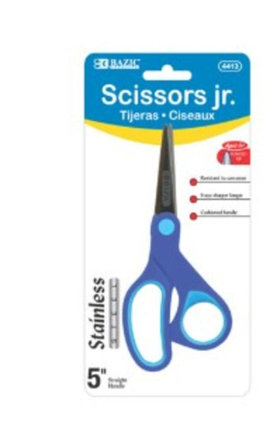 Tijera Escolar Bazic 5 Punta Roma Surt