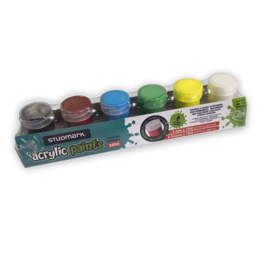 Pintura Acrílica Studmark 6 Colores